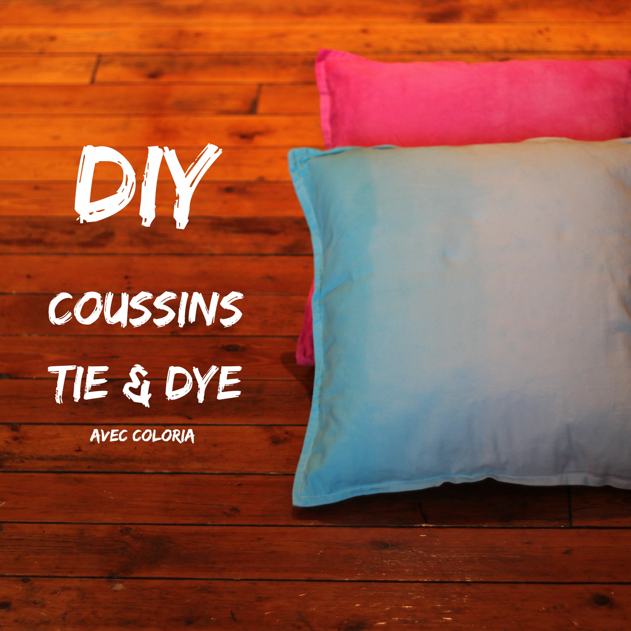 Entête DIY coussins Tie and dye